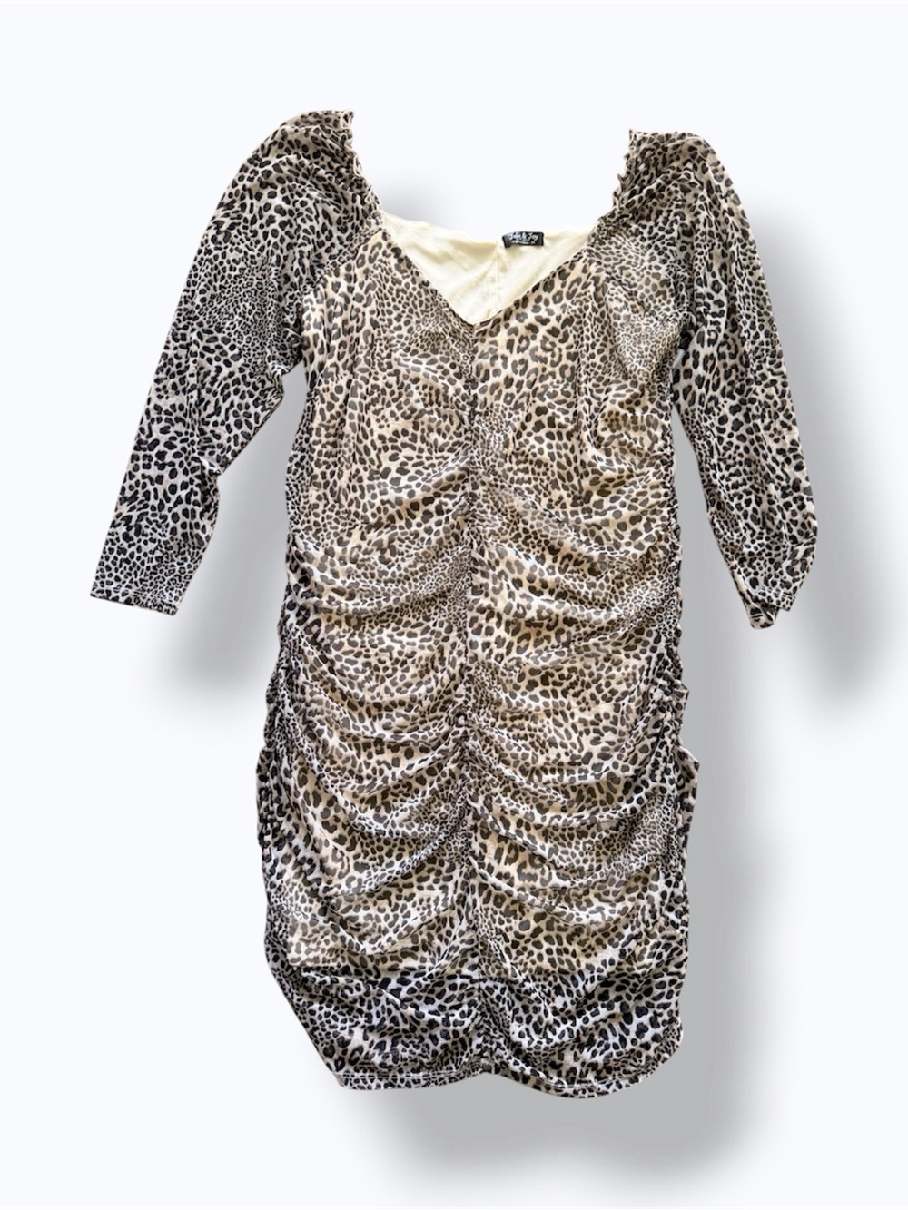 Jolie & Joy, Leopard Print Plus-Size Chemise - 3XL - Picture 5 of 6